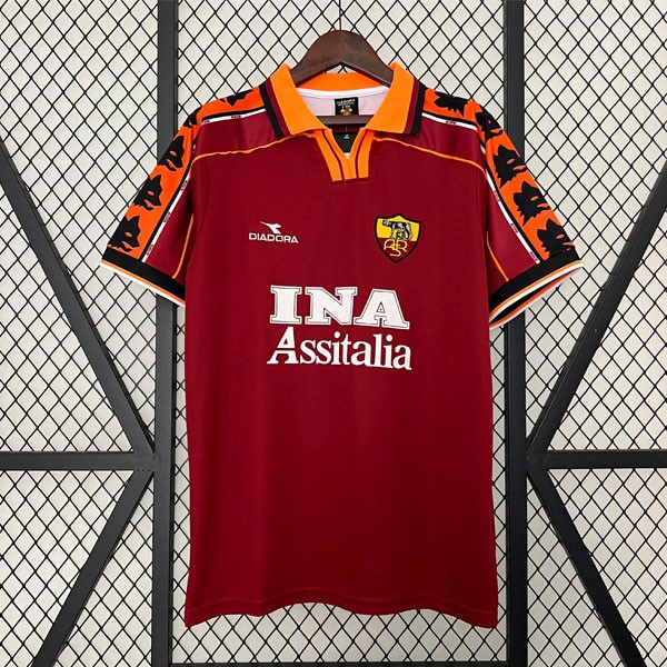 Tailandia Camiseta AS Roma Replica Primera Ropa Retro 1998 1999